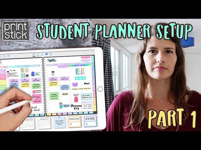 Setting up my DIGITAL STUDENT PLANNER | Part I | Print Stick