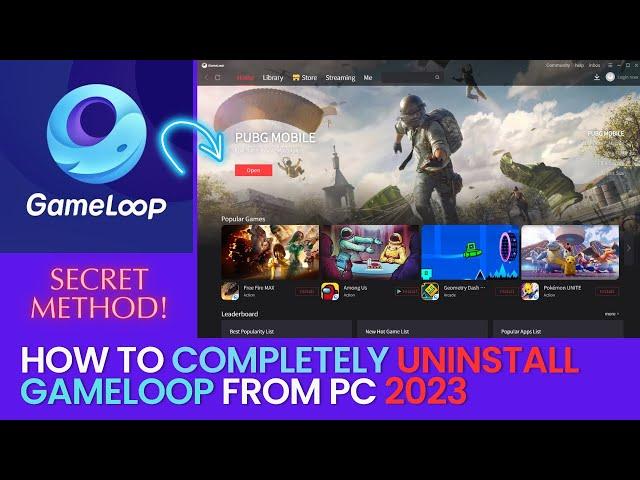 How to Uninstall Gameloop 7.1 Completely from PC | Gameloop Uninstall 2023