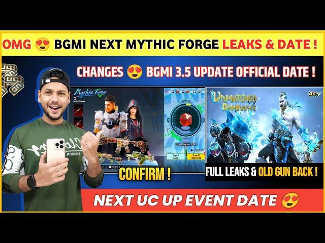 OMG  Next Mythic Forge Bgmi | Bgmi Next UC Event | Next Classic Crate Bgmi | Next Ultimate Set