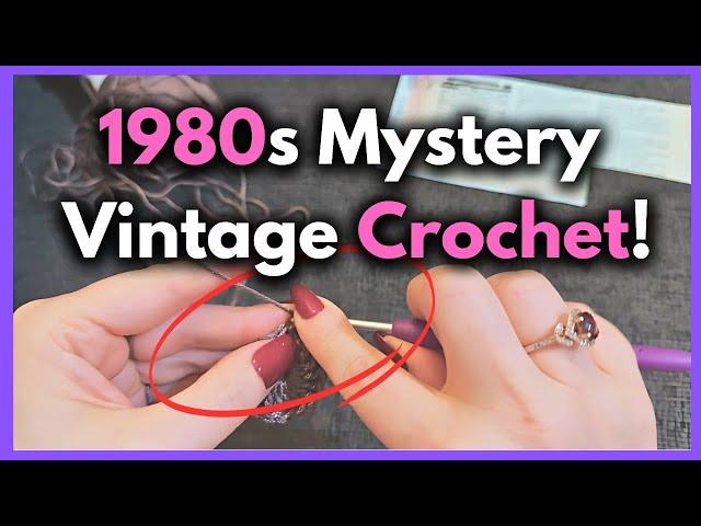 Mystery Vintage Crochet Pattern From The 1980s !