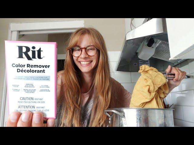 upcycling clothes with rit dye remover.