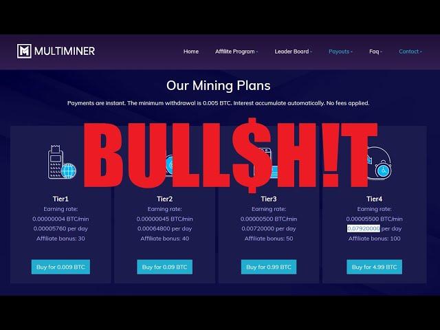 Multiminer.website Scam Exposed