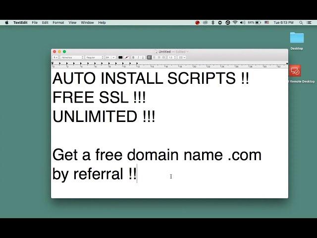 How to Get A Free Unlimited Hosting cPanel No Ads + Free Domain Name | iFreeDomains.com 2020