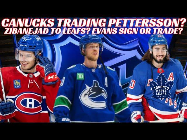 NHL Trade Rumours - Canucks Trading Pettersson? Zibanejad to Leafs? Habs Jake Evans Sign or Trade?