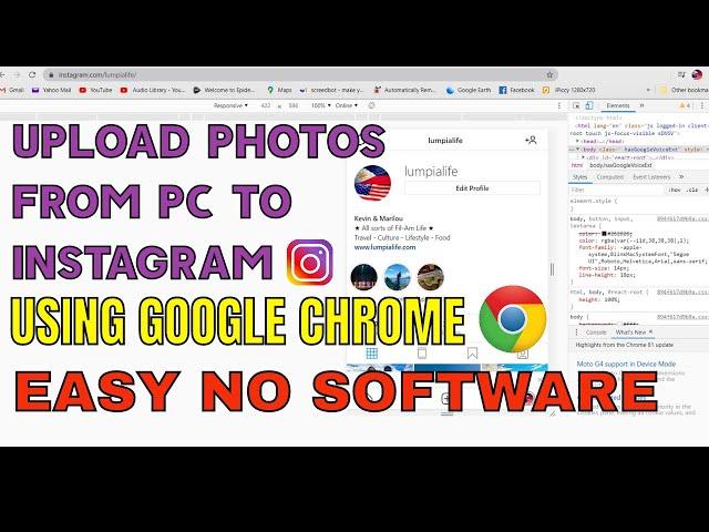 How To Post Photos on Instagram From Computer | Tutorial 2020