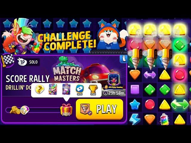 Drillin'Down+Rainbow Solo Challenge Score Rally/ 3000 Score/ Match Masters /Play 2 Boosters