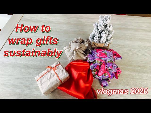 ECO FRIENDLY GIFT WRAPPING IDEAS | vlogmas 20