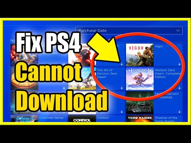 How to Fix Cannot Download PS4 Game & Find Game in Library! (Best Tutorial!)