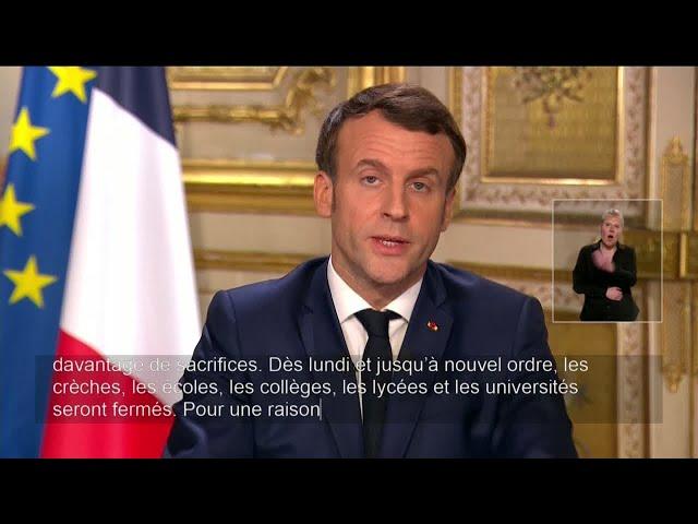 Coronavirus pandemic: From Monday all schools in France will be closed,  Emmanuel Macron announces