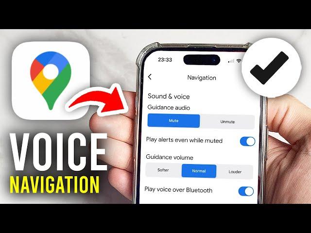 How To Turn On Voice Navigation  In Google Maps - Full Guide