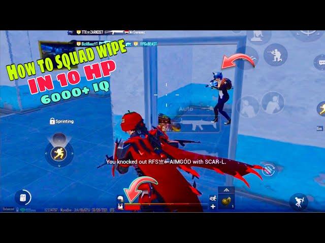 How to squad wipe in 10 hp pubg mobile Bizlibaaz #shorts