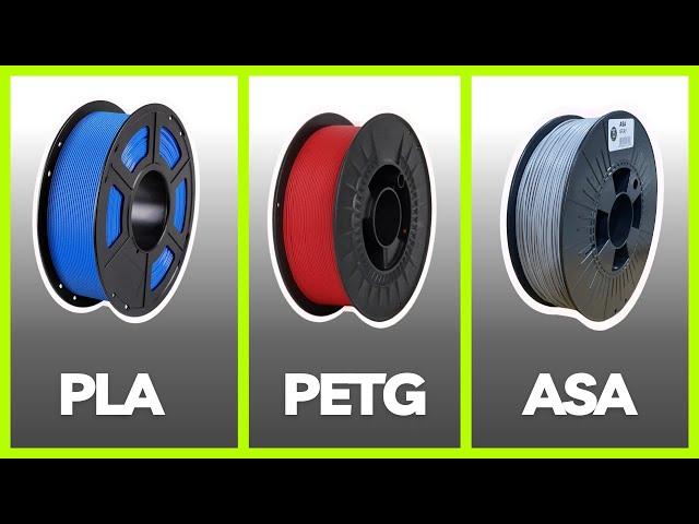 PLA vs PETG vs ASA Filament Differences - What to Print With?