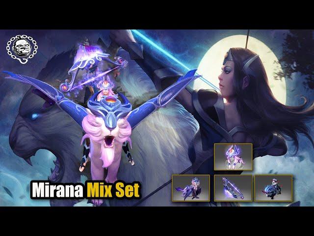 Dota 2 Mirana Best Mix Set Mask of Metira + Axia of Metira + Pulsar Remnant