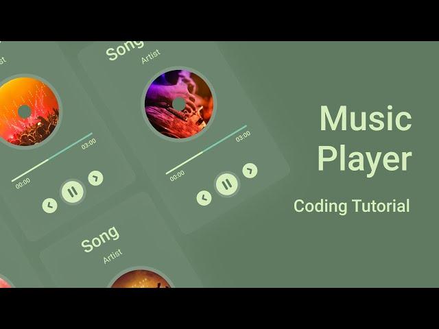 How to create Music player with pure HTML, CSS, JS