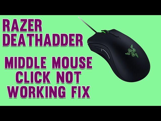  Razer Deathadder Middle Click Not Working Fix