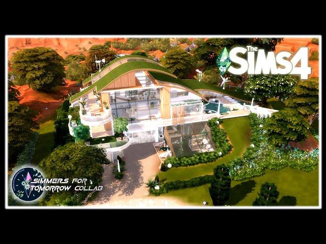 The Sims 4 || Future Green / Hills House || NoCC || Speedbuild #SimmersForTomorrowCollab