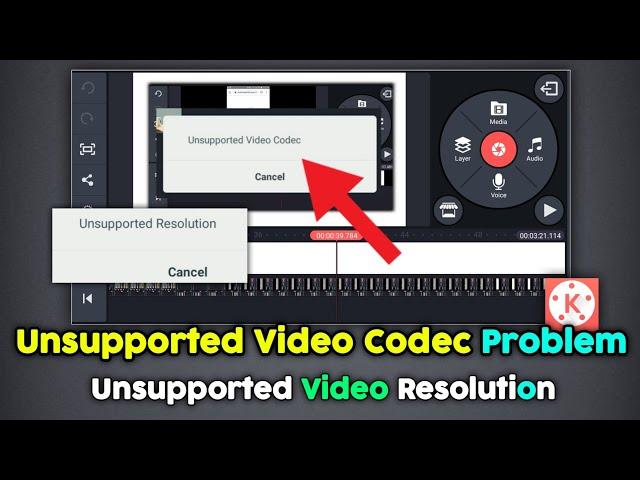 Kinemaster Unsupported Video CodeC Problem | Unsupported Resolution Problem In Telugu | Kinemaster