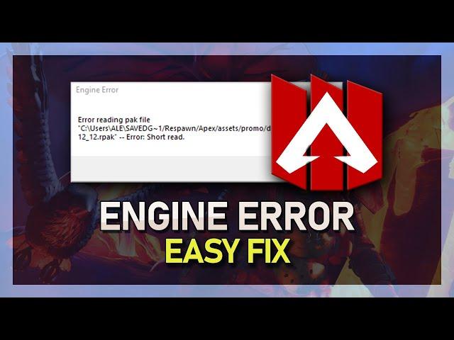 Apex Legends - How To Fix "Engine Error" on PC