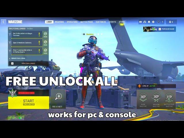 *FREE* WARZONE 2 Unlock All! UNLOCK *EVERYTHING* IN Modern Warfare 2 PC/PS5/XBOX (Unlocks MASTERY)