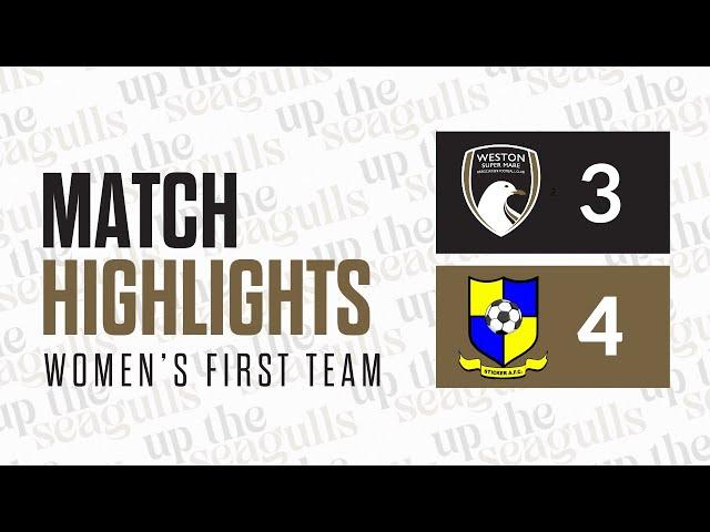 WOMEN EXTENDED HIGHLIGHTS | WsM AFC 3 - 4 Sticker AFC | SW Regional Women's FL Div 1 South | 2.3.25