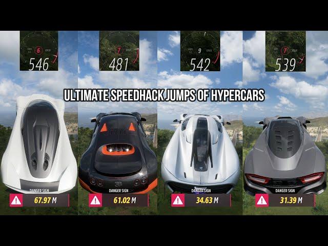FORZA HORIZON 5 | THE ULTIMATE SPEED HACK JUMPS OF HYPERCARS THE CRAZIEST JUMPS OF HYPERCARS !!!!