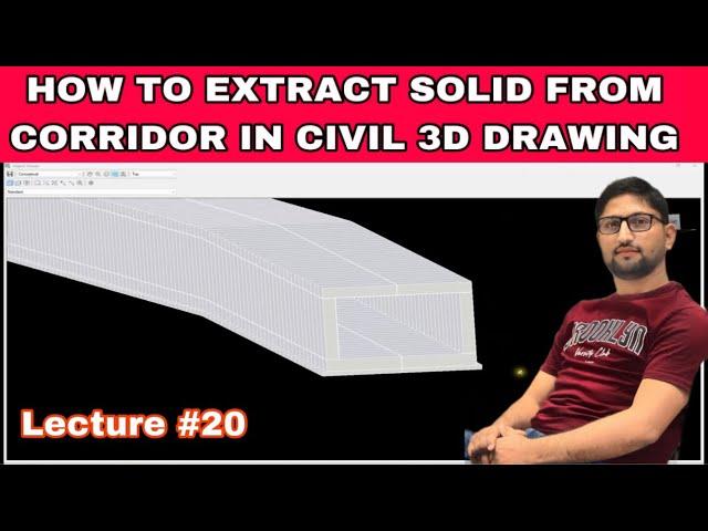 How to Extract Solid from Corridor #corridor #civil3d #extract #howto
