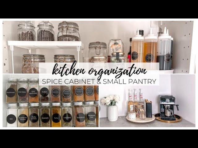 EXTREME KITCHEN ORGANIZATION | SPICE CABINET & SMALL PANTRY ORGANIZATION | SATISFYING TRANSFORMATION