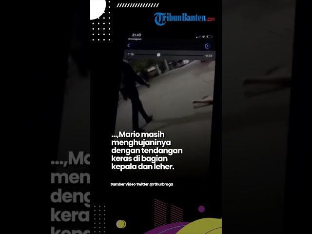 Video Penganiayaan Mario Pada David Beredar, Ditendang Berkali-kali di Kepala Meski Tak Berdaya