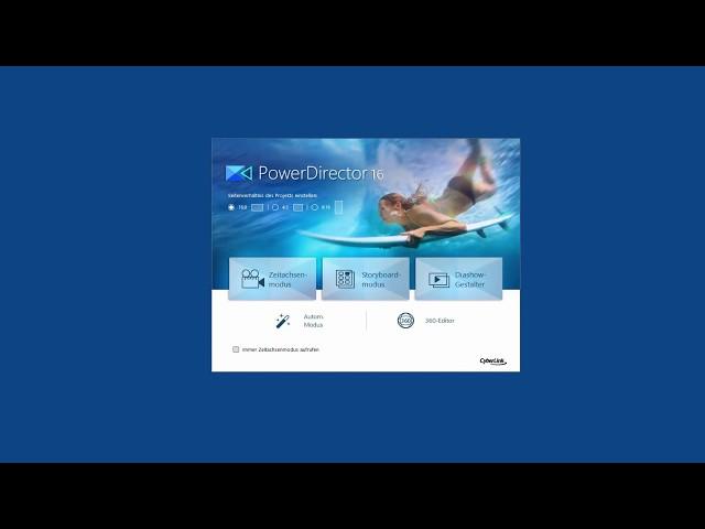 CyberLink PowerDirector 16 - Video-Lernkurs (Volume 1) - Übersicht