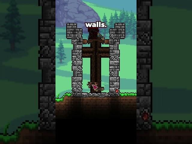 How to make a simple castle in Terraria | #terraria #terrariabuild #shorts