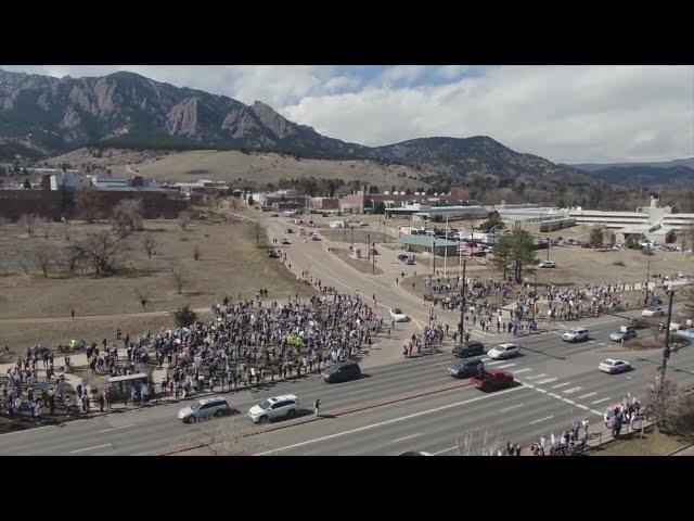 Protestors gather in Boulder to support NOAA, NWS after layoffs