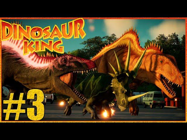 Styracosaurus and Acrocanthosaurus - Dinosaur King Park #3 | Jurassic World Evolution 2