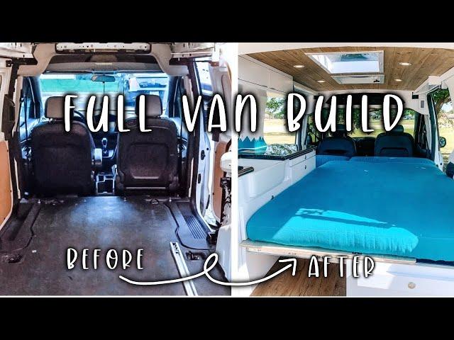 Ford Transit Connect Van life Conversion | Full Time Lapse Video