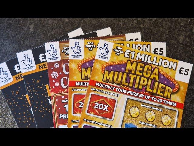 £25 Mix of Allwyn UK National Lottery Scratch Cards