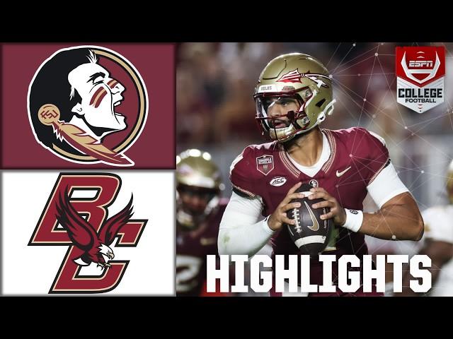 Boston College Eagles vs. Florida State Seminoles | Full Game Highlights | ESPN College Football