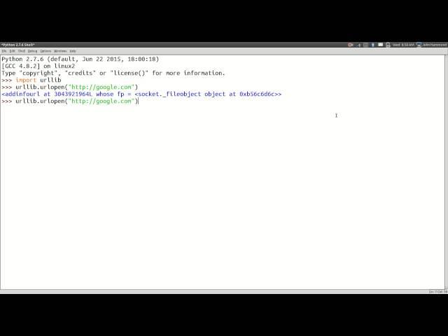 Getting Web Content with Python! [urllib] 01