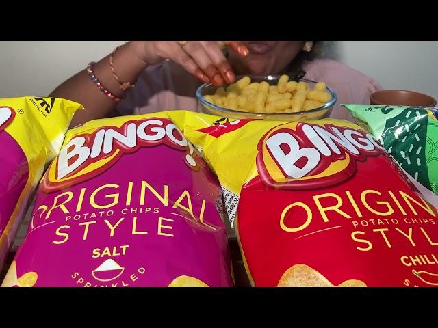 Bingo Eating Snacks Eating || Bingo Eating ASMR || Lays Eating - ASMR Eating || ASMR Food || Eating