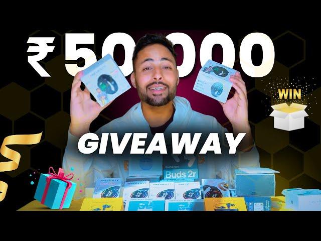 My First Giveaway | ₹50000 Products | Nafzz Tech