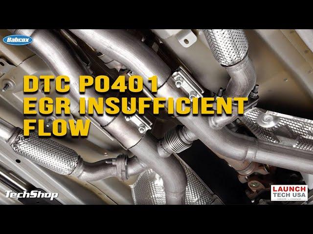 Diagnosing DTC P0401 EGR Insufficient Flow