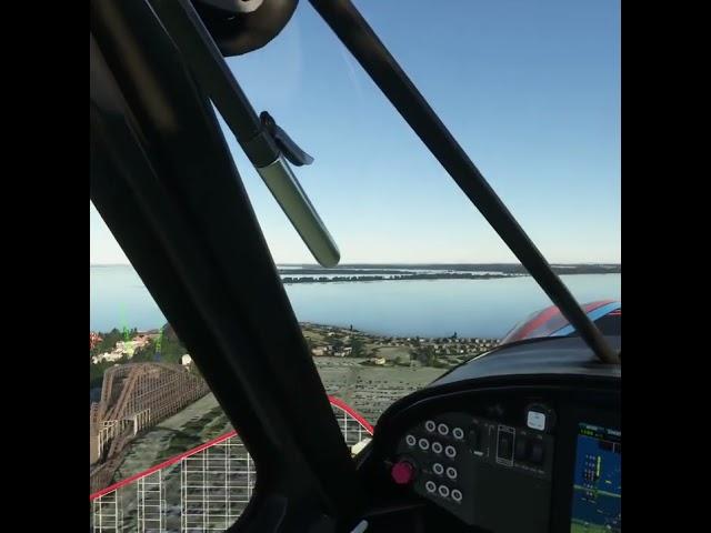 Cedar Point flyby  #microsoftflightsimulator #shorts #cedarpoint #ohio #amusementpark #carboncub