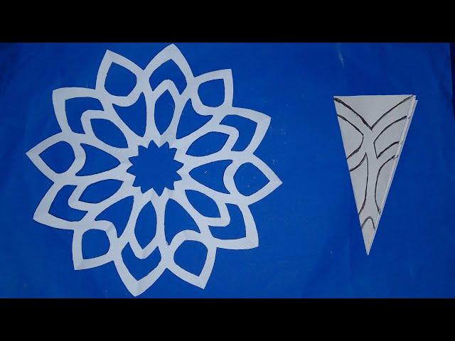 DIY Tutorial | How To make a Paper Snowflake | Paper Design.