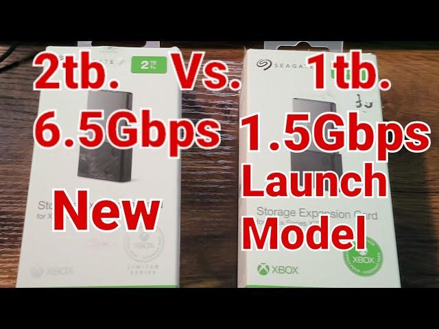 Xbox Series X 2tb 6.5Gbps vs 1tb 1.5Gbps expansion card write speed. 1tb card is a launch model.