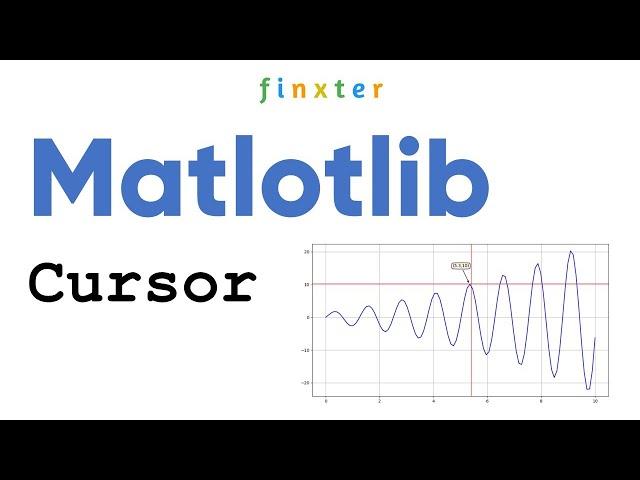 Matplotlib Cursor -- How to Add a Cursor and Annotate Your Plot