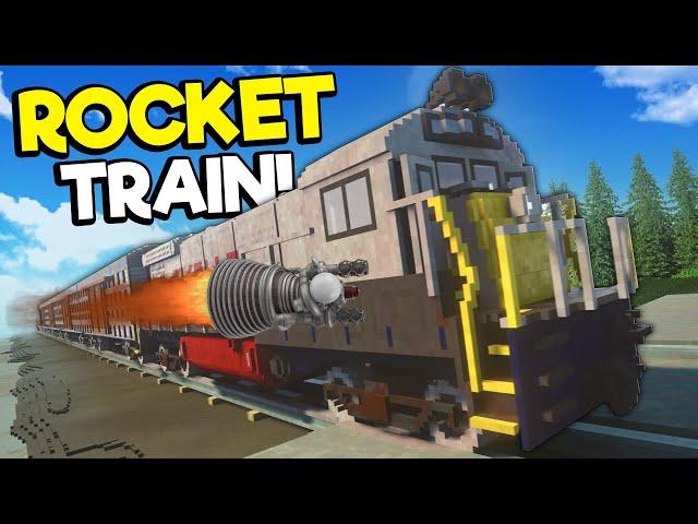 I Attached OVERPOWERED Rockets to a Train! (Teardown Mods)