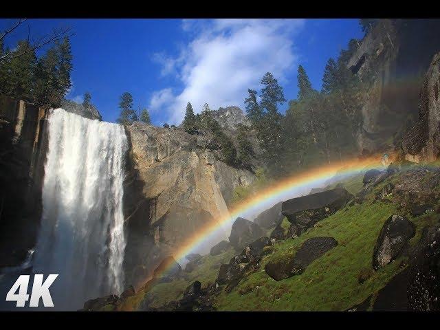 4K California Waterfall Relaxation (+ Bird Sounds) Nature Relaxation™ Ambient Dynamic Film