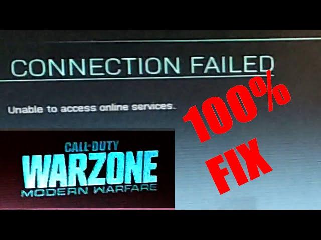 WARZONE unable to access online services FIX