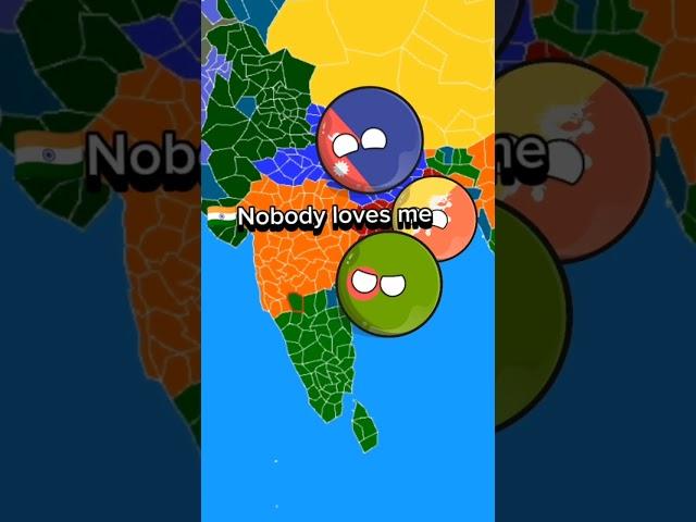 India see bad dream in night  #countryballs #mapper #asiancountries