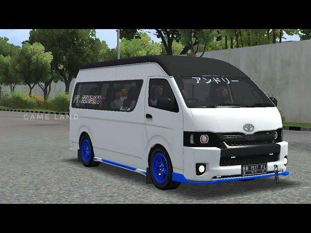 Bussid _ Toyota Hiace Modified New mod for bus simulator Indonesia_bussid bus mod