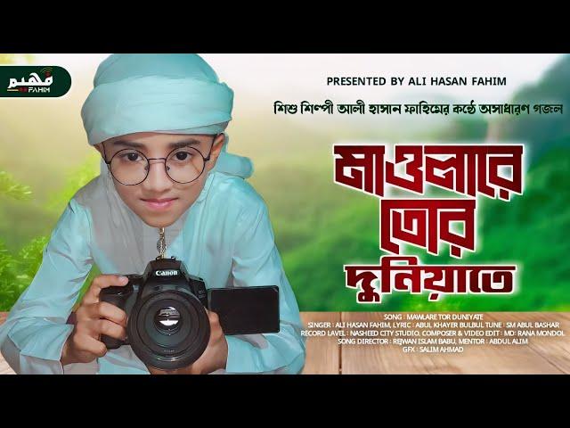 মাওলারে তোর এই দুনিয়ায় || Maula Re To Ai Duniya || Islamic Gaza ||  Ali Hasan Fahim ||