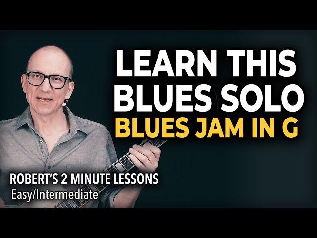 Intermediate Blues Guitar Solo Lesson - Robert's 2 Minute Lessons (29)